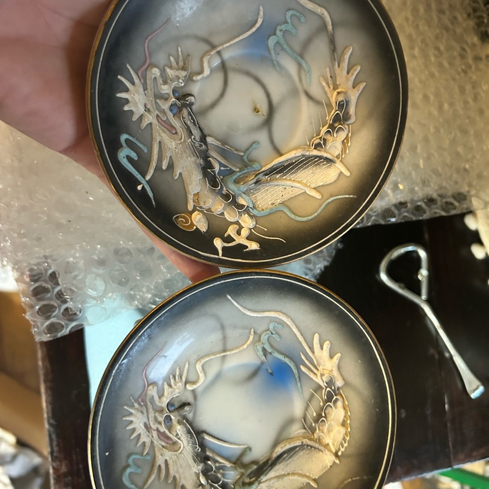 2 Vintage Dragon saucer’s